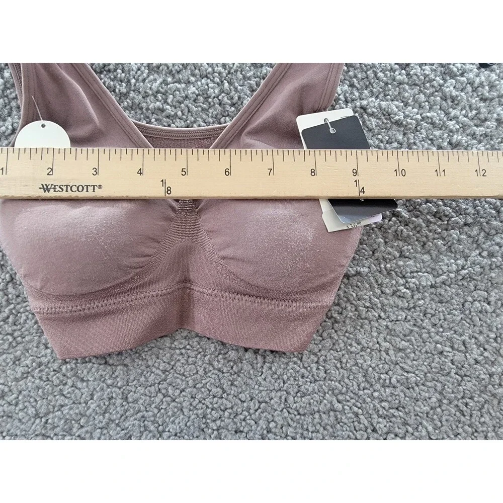 Wacoal B-Smooth Wirefree Removable Pads Bralette Women's 32 Taupe Pullover - Picture 5 of 14